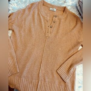 Beautiful Be Cool sweater in peachy salmon size M/L